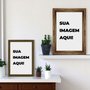 Quadro Decorativo Com Imagem Personalizada E Moldura Gravada