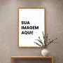 Quadro Decorativo Com Imagem Personalizada E Moldura Gravada