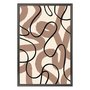 Quadro Decorativo Curvas Abstratas Estilo Japandi
