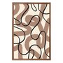 Quadro Decorativo Curvas Abstratas Estilo Japandi