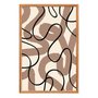 Quadro Decorativo Curvas Abstratas Estilo Japandi