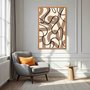 Quadro Decorativo Curvas Abstratas Estilo Japandi