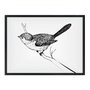 Quadro Decorativo Desenho de Pássaro