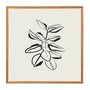Quadro Decorativo Esboço Planta Estilo Japandi