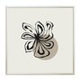 Quadro Decorativo Flor Efeito Giz Estilo Japandi