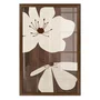 Quadro Decorativo Floral Chocolate Estilo Modern Heritage