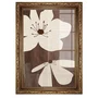 Quadro Decorativo Floral Chocolate Estilo Modern Heritage