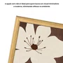 Quadro Decorativo Floral Chocolate Estilo Modern Heritage