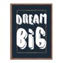 Quadro Decorativo Frase Dream Big