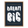 Quadro Decorativo Frase Dream Big