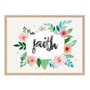 Quadro Decorativo Frase Faith