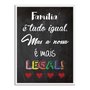 Quadro Decorativo Frase Família é Tudo Igual, Mas a Nossa é Mais Legal