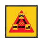 Quadro Decorativo Gamer Geek e Nerd Ciclo Infinito Jogar Comer Dormir Jogar