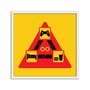 Quadro Decorativo Gamer Geek e Nerd Ciclo Infinito Jogar Comer Dormir Jogar