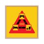 Quadro Decorativo Gamer Geek e Nerd Ciclo Infinito Jogar Comer Dormir Jogar