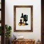 Quadro Decorativo Garrafa E Taça De Vinho Vintage Farmhouse