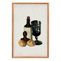 Quadro Decorativo Garrafa E Taça De Vinho Vintage Farmhouse