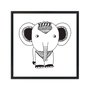 Quadro Decorativo Gravura de Elefante