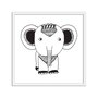 Quadro Decorativo Gravura de Elefante