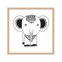 Quadro Decorativo Gravura de Elefante