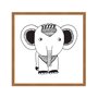 Quadro Decorativo Gravura de Elefante