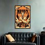 Quadro Decorativo Heavy Metal Mãos E Guitarra