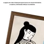 Quadro Decorativo Ilustração Feminina Estilo Modern Heritage
