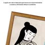 Quadro Decorativo Ilustração Feminina Estilo Modern Heritage