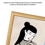 Quadro Decorativo Ilustração Feminina Estilo Modern Heritage
