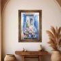 Quadro Decorativo Janela Florida Aquarela