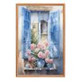 Quadro Decorativo Janela Florida Aquarela