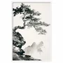 Quadro Decorativo Ki Pintura de Árvore no Estilo Sumiê