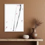 Quadro Decorativo Koi Pintura de Carpas Nishikigoi Nadando no Estilo Sumiê