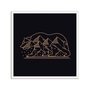Quadro Decorativo Lobo e Montanha