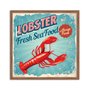 Quadro Decorativo Lobster 100% Fresh Sea Food Always Fresh