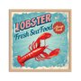 Quadro Decorativo Lobster 100% Fresh Sea Food Always Fresh