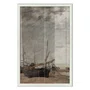 Quadro Decorativo "Maré Baixa, Veleiros Encalhados" de Eugène Boudin