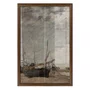 Quadro Decorativo "Maré Baixa, Veleiros Encalhados" de Eugène Boudin