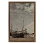 Quadro Decorativo "Maré Baixa, Veleiros Encalhados" de Eugène Boudin