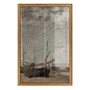 Quadro Decorativo "Maré Baixa, Veleiros Encalhados" de Eugène Boudin