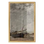 Quadro Decorativo "Maré Baixa, Veleiros Encalhados" de Eugène Boudin