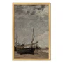 Quadro Decorativo "Maré Baixa, Veleiros Encalhados" de Eugène Boudin