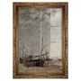 Quadro Decorativo "Maré Baixa, Veleiros Encalhados" de Eugène Boudin