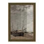 Quadro Decorativo "Maré Baixa, Veleiros Encalhados" de Eugène Boudin