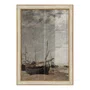 Quadro Decorativo "Maré Baixa, Veleiros Encalhados" de Eugène Boudin