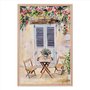 Quadro Decorativo Mesa Com Duas Cadeiras De Madeira Vintage