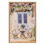 Quadro Decorativo Mesa Com Duas Cadeiras De Madeira Vintage