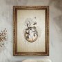 Quadro Decorativo Molduras Com Flores Vintage