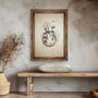 Quadro Decorativo Molduras Com Flores Vintage