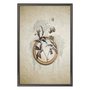 Quadro Decorativo Molduras Com Flores Vintage
